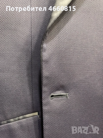 Стилен мъжки тъмносин официален костюм M-L/ 52 + РИЗА и АКСЕСОАРИ, снимка 8 - Костюми - 52947554