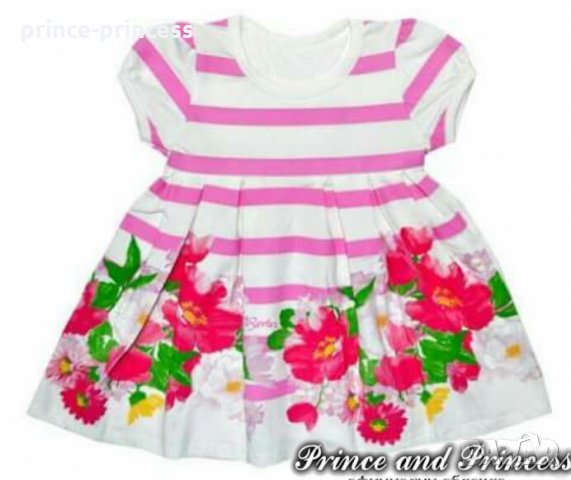 Детска рокля на цветя 62,68,74,86см., снимка 1 - Бебешки рокли - 13994713