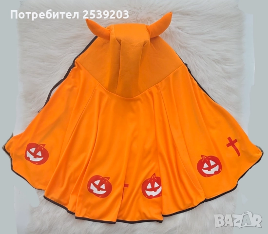 Пелерина Хелуин Тиква 3-7 години, снимка 7 - Други - 52190796