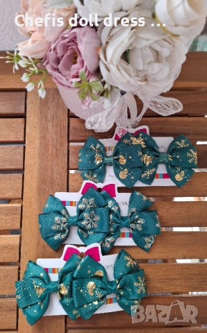 Коледни фиби, снимка 11 - Аксесоари за коса - 52083438