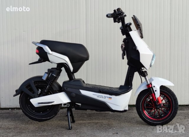 Електрически скутер YC-H в бял цвят, снимка 4 - Мотоциклети и мототехника - 43701446