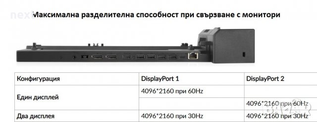 Докинг Lenovo ThinkPad Pro Docking Station 40AH +135W за L T X P серии, снимка 3 - Лаптоп аксесоари - 40134014