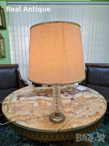 Красива антикварна белгийска нощна лампа , снимка 1 - Антикварни и старинни предмети - 43581617