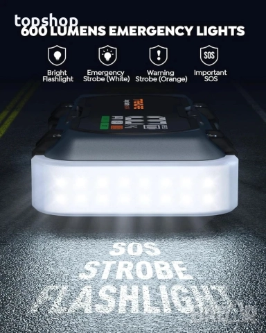 Нов джъмп стартер TREKURE 6000A / 27000mAh за бензинови/12L дизелови автомобили) с 65W бързо зареж.., снимка 9 - Аксесоари и консумативи - 51636309