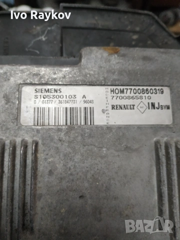 компютър , ECU RENAULT MEGANE 1.6 16V SIEMENS, S105300103A, HOM 7700860319, 7700102267 , снимка 4 - Части - 53043193