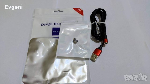 USB магнитни кабели ROCK Type-C,Micro USB,Lightning Fast Charging, снимка 11 - USB кабели - 26836820
