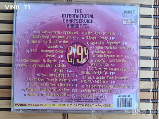  20 Top Hits Aus Den Charts 2/99, снимка 3 - CD дискове - 50543645