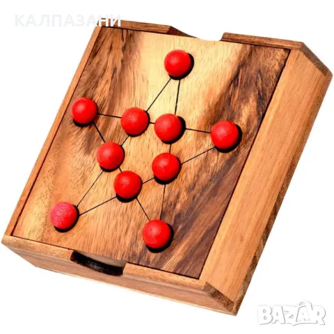 Дървен пъзел звездата на Питагор K009, снимка 3 - Игри и пъзели - 50217310