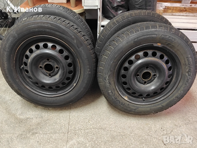Перфектни зимни автомобилни гуми 185/65 R14 с джанти