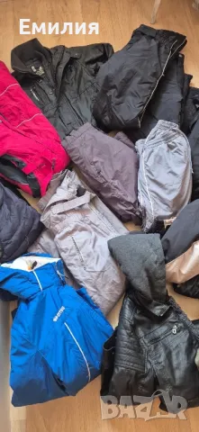 Детски ски, зимни грейки, гащеризони, зимни якета 140/152см. 10/12г