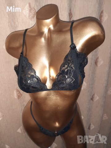 S/M К-т от три части сутиен с отворена чашка ,прашка и жартиери за бедрата , снимка 4 - Бельо - 38944764