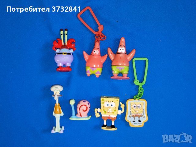 Лот Киндер фигурка Спондж Боб Квадратни гащи Kinder Sponge Bob Square Pants, снимка 1 - Колекции - 43215824