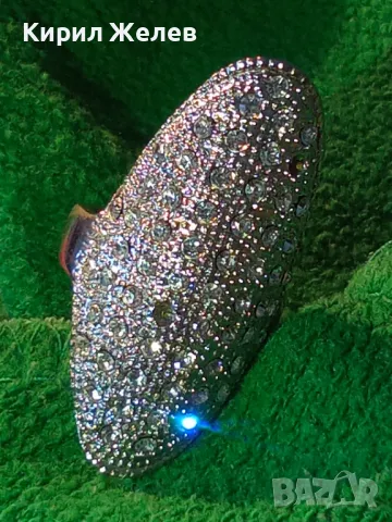 ШАРМАНТЕН ФЕШЪН АРТ ПРЪСТЕН с МНОГО ИСКРЯЩИ КРИСТАЛИ 45686, снимка 10 - Пръстени - 47123155