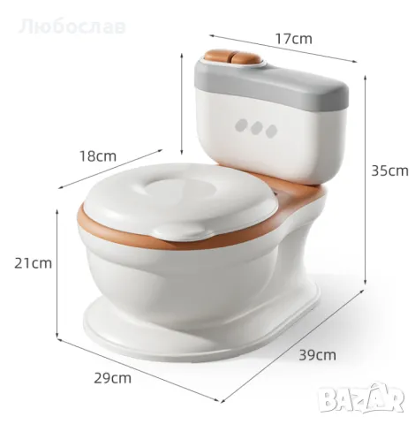 Реалистична Детска Тоалетна/Гърне Със ЗВУК - PoopY, снимка 7 - Други - 47899314