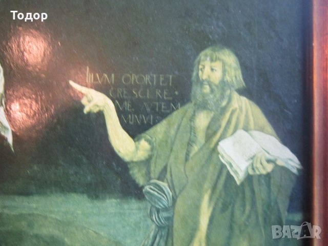 Стара Картина икона Разпятие на Христос, снимка 3 - Картини - 27398801