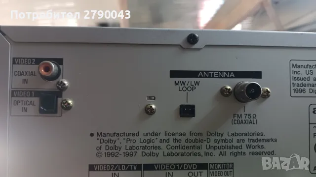 ресивър AIWA AV-D58, снимка 4 - Ресийвъри, усилватели, смесителни пултове - 49279071