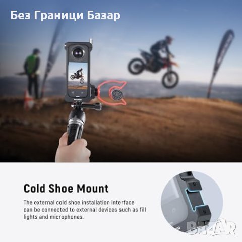 Нова Клетка за екшън камера NEEWER съвместима с Insta360 X3, снимка 2 - Чанти, стативи, аксесоари - 43069295