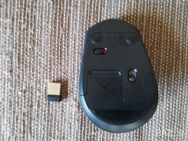 Logitech M330 silent plus тиха мишка безжична, снимка 2 - Клавиатури и мишки - 39055097