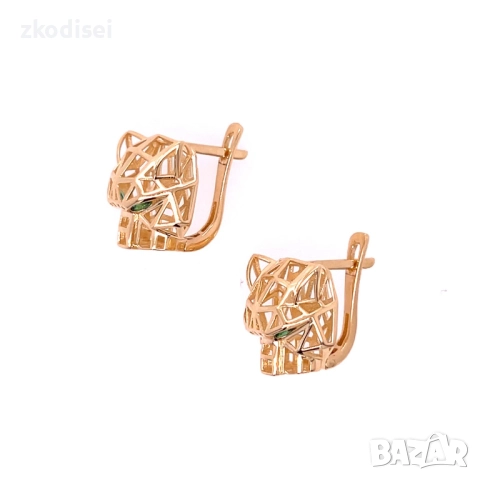 Златни обеци 6,84гр. 14кр. проба:585 модел:34448-3, снимка 2 - Обеци - 51983544