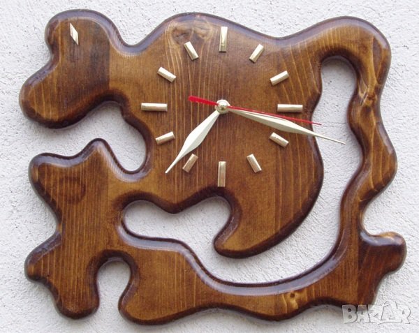 Стенни часовници, дървен стенен часовник, снимка 5 - Стенни часовници - 20415671