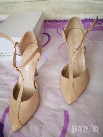 Елегантни обувки сандали телесен цвят, снимка 2 - Дамски елегантни обувки - 32746138