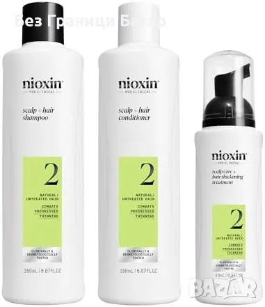 Нов Nioxin System 3 - Комплект за гъста коса при изтъняване и увреждане, снимка 1 - Продукти за коса - 47838213