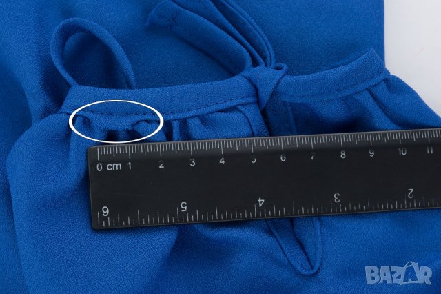 Рокля в синьо марка Foggy - L, снимка 5 - Рокли - 37152521