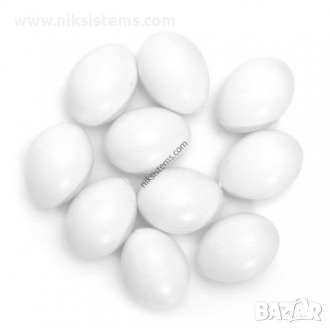 Изкуствени Яйца за Гълъби пластмасови - Арт. №: 24311, снимка 1 - За птици - 39353731
