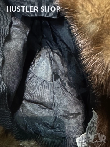 Дамска шапка ушанка , естествена кожа от норка, снимка 6 - Шапки - 53405003