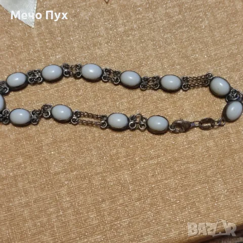 Сребърна гривна (315), снимка 4 - Гривни - 49850505