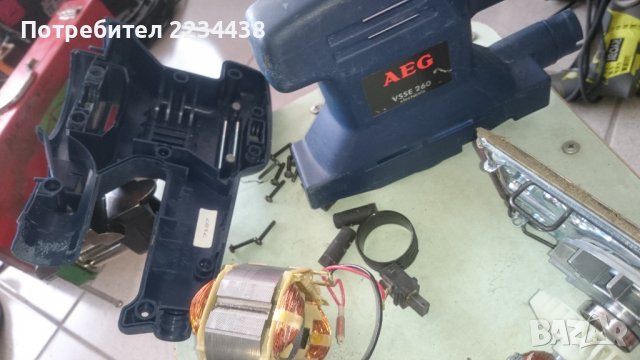Профи виброшлайф AEG, снимка 13 - Бормашини - 37637400