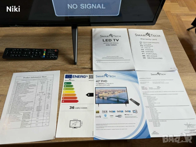 Тевизор Smart Tech 40" FHD LED, снимка 4 - Телевизори - 53593314