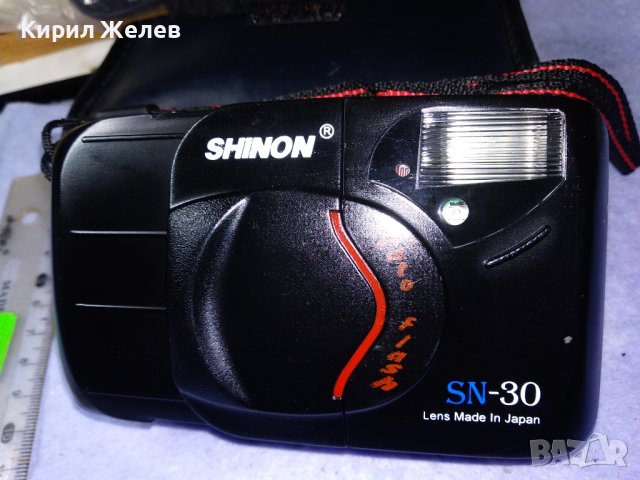 SHINON SN-30 Lens Made In Japan СТАР КОЛЕКЦИОНЕРСКИ ЛЕНТОВ ФОТОАПАРАТ ШИНОН с КАЛЪФ 17040, снимка 2 - Фотоапарати - 43496771