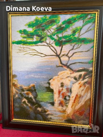 Маслена картина ,,Морски бряг”, снимка 1 - Картини - 40814091