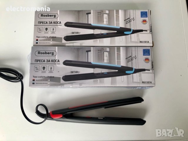 преса за коса вафлички/обем,Rosberg’ R51101A, снимка 3 - Преси за коса - 43162260
