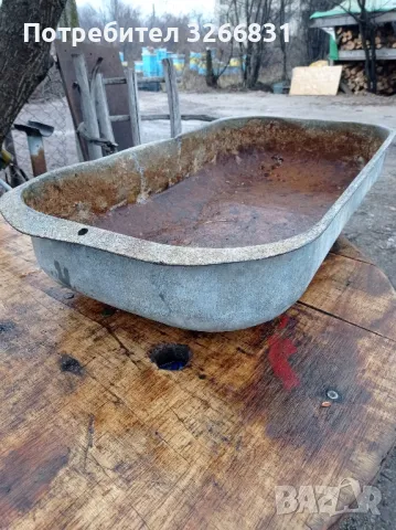 ретро поцинковано корито НРБ, снимка 1