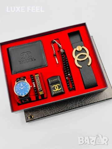 CHANEL 💎Мъжки Подаръчни Комплекти, снимка 2 - Подаръци за мъже - 53360140
