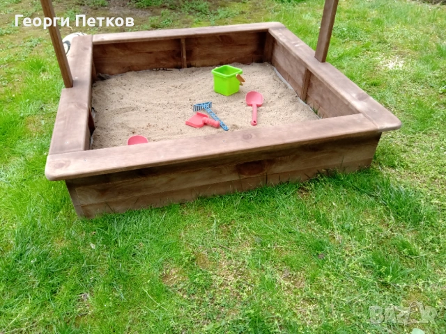 Детски Пясъчник със сенник,кафяв., снимка 5 - Други - 53399714