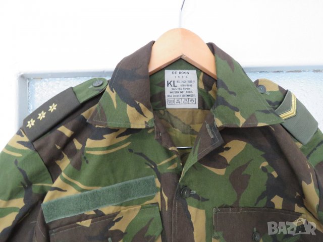 Военна екипировка, Военна Мъжка риза с дълги ръкави DE BOOG камуфлажна шарка за лов, риболов .