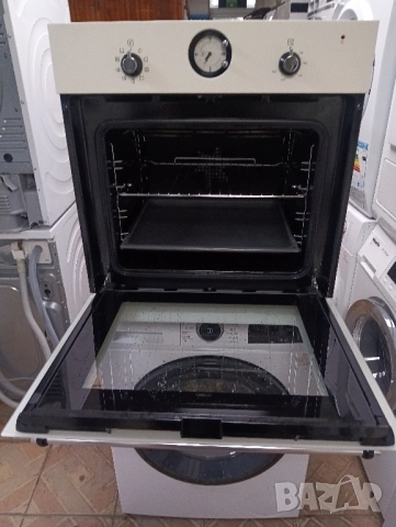 Бежава ретро дизайн фурна за вграждане с 2 години гаранция!, снимка 7 - Печки, фурни - 51945734