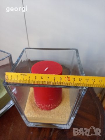 Големи свещници с ароматни свещи   4/3, снимка 5 - Декорация за дома - 34887632