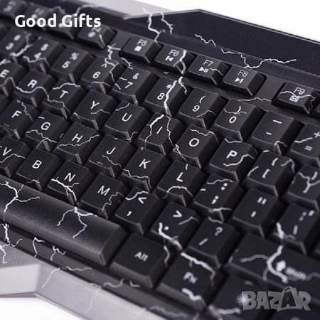 Геймърска клавиатура Royal WB-570 + RGB светлини под бутоните, снимка 2 - Клавиатури и мишки - 39301153