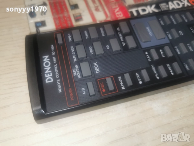 DENON RC-129A AUDIO REMOTE-ВНОС SWISS 2512251847, снимка 4 - Ресийвъри, усилватели, смесителни пултове - 52899082