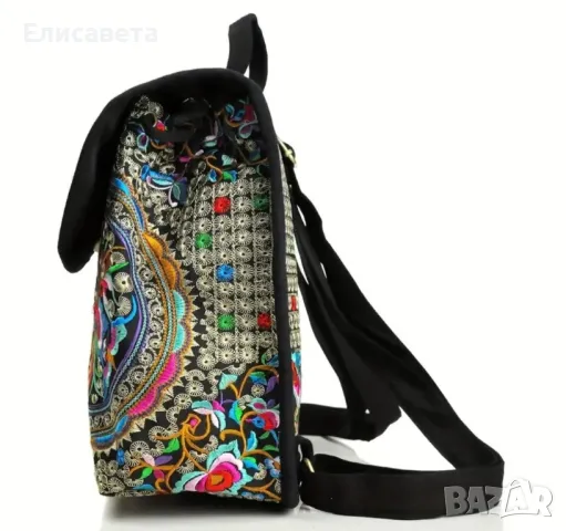 Дамска цветна модерна раница , снимка 4 - Чанти - 49552390