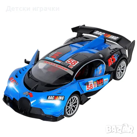 Състезателна кола с дистанционно волан, акумулаторна кола , снимка 5 - Коли, камиони, мотори, писти - 49852647