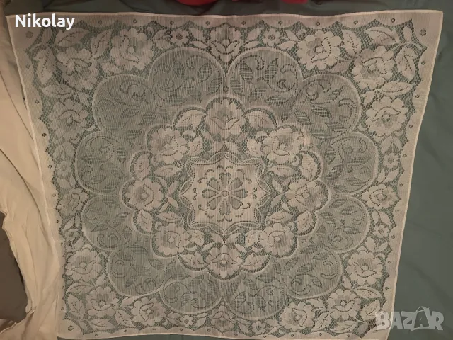 Старинни ръчно правени плетива, карета, покривки., снимка 5 - Декорация за дома - 47958338