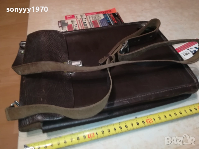 СТАРА КОЖЕНА ЧАНТА-РЕЛИКВА ОТ СОЦА 0709251047, снимка 2 - Антикварни и старинни предмети - 51630976