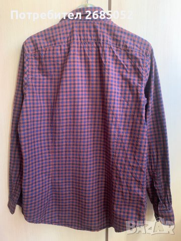 Мъжка памучна риза Reserved размер М-L, снимка 2 - Ризи - 40201484