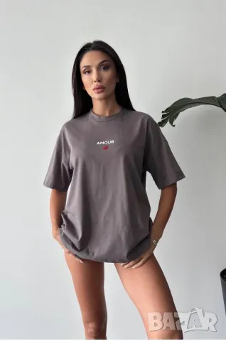 Дамска дълга тениска два цвята , снимка 2 - Тениски - 49763597