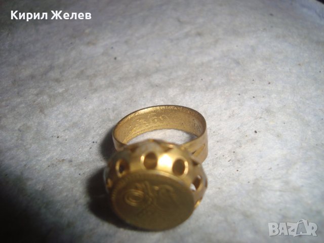 СТАРИНЕН МЕСИНГОВ РЪЧНО МАЙСТОРСКИ ИЗРАБОТЕН ПРЪСТЕН от ДИНАР РЯДЪК за КОЛЕКЦИЯ 26724, снимка 11 - Антикварни и старинни предмети - 36771603